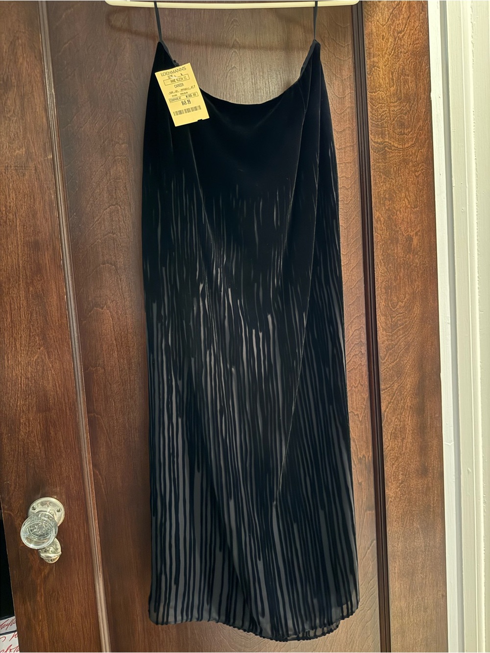 Anne Klein silk velvet skirt NWT